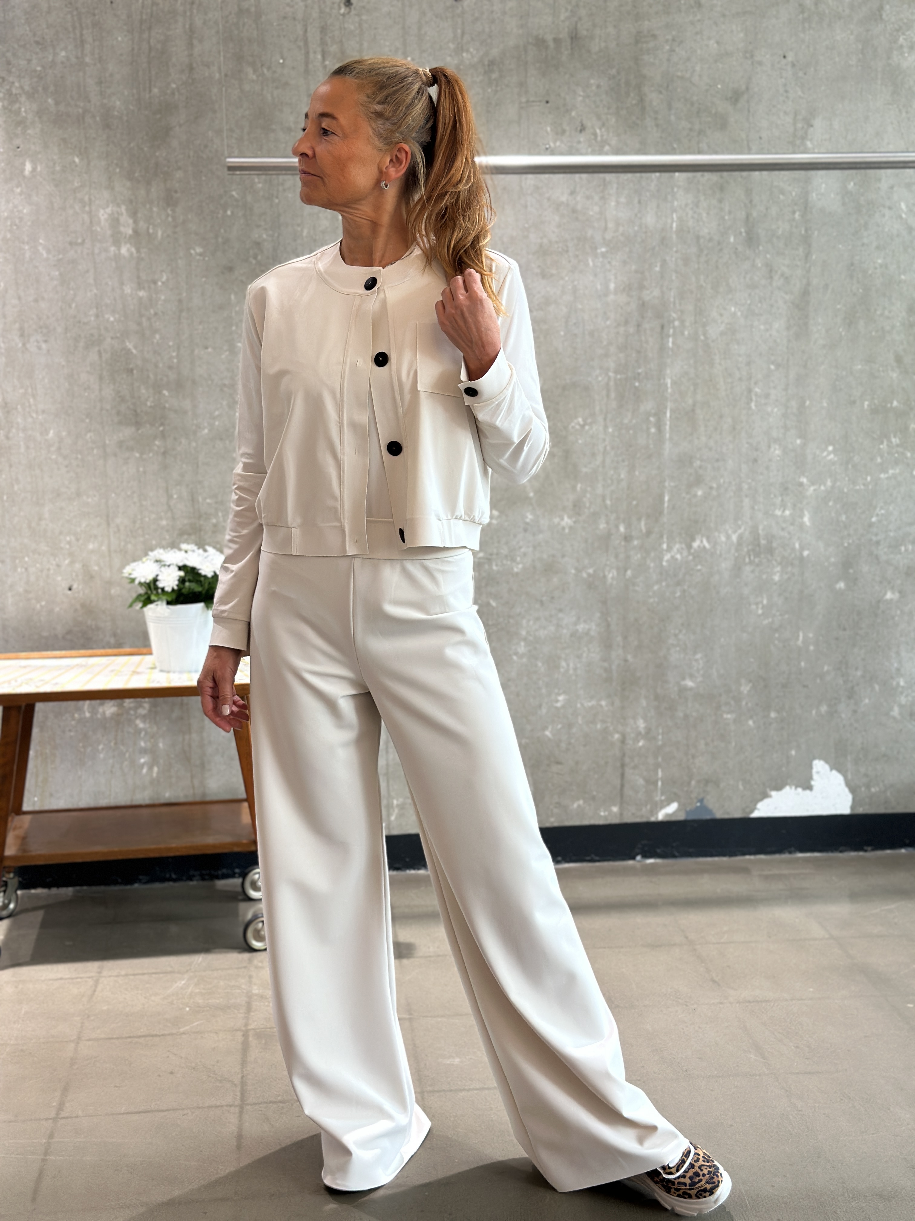 SASSENBACH_Style Jacke HANNA braun & kreide