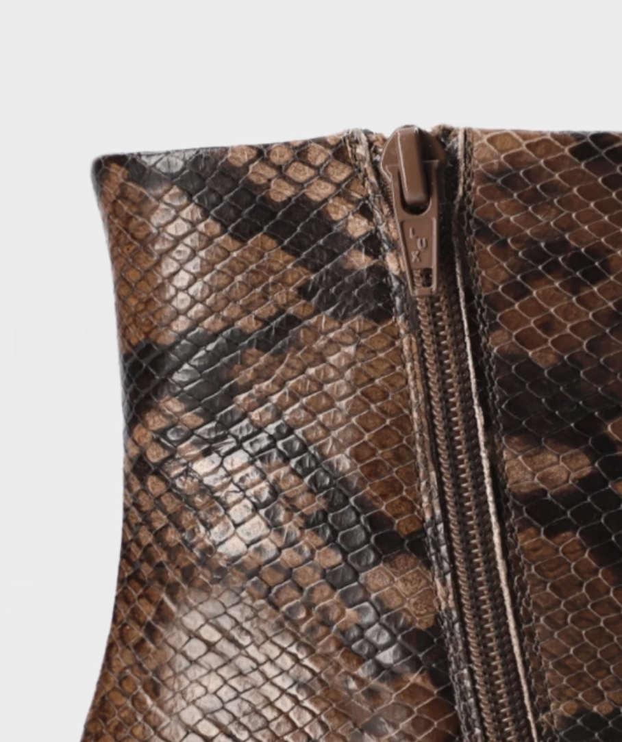 COPENHAGEN STUDIOS CPH296 snake leather brown