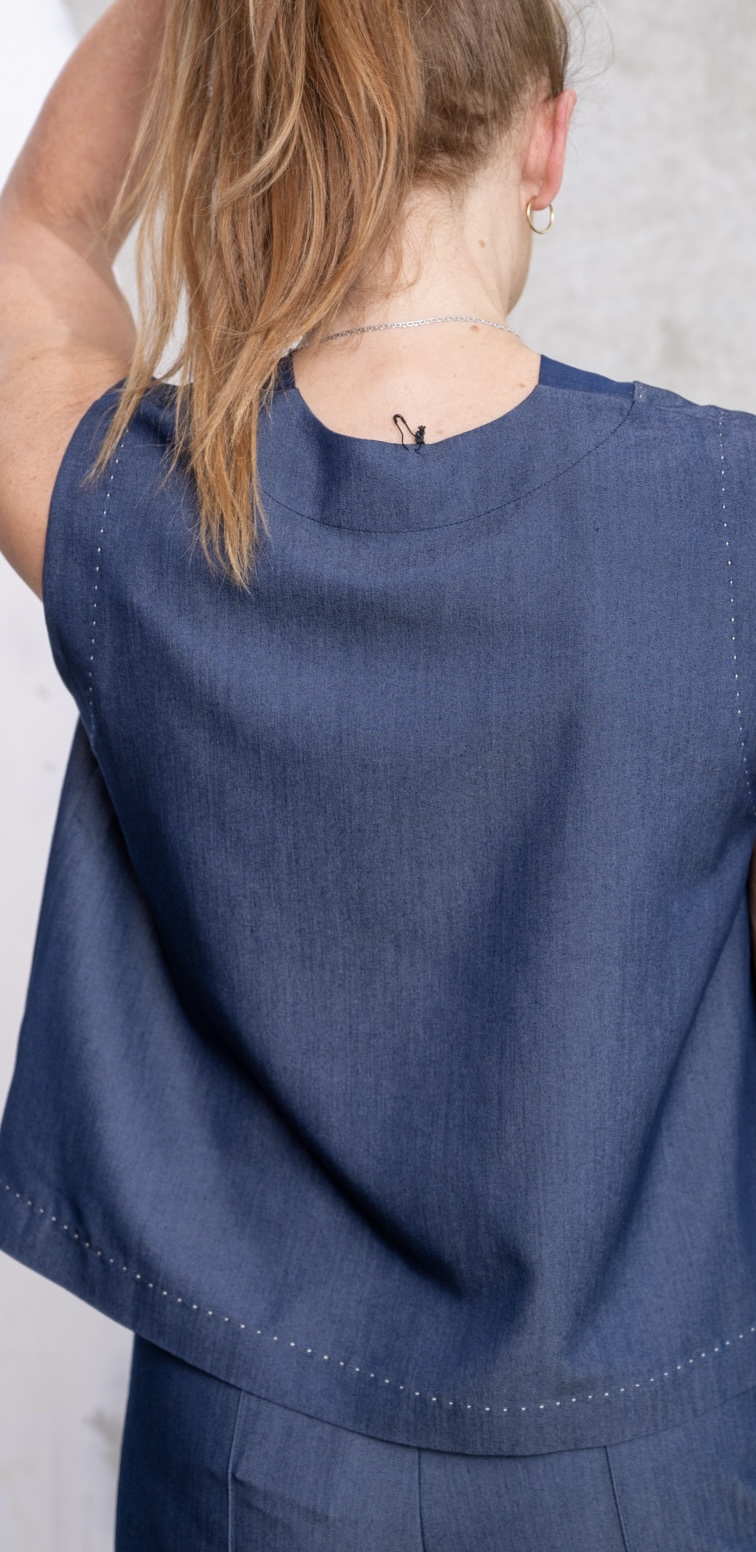 SASSENBACH:Style Top HELI tencildenim