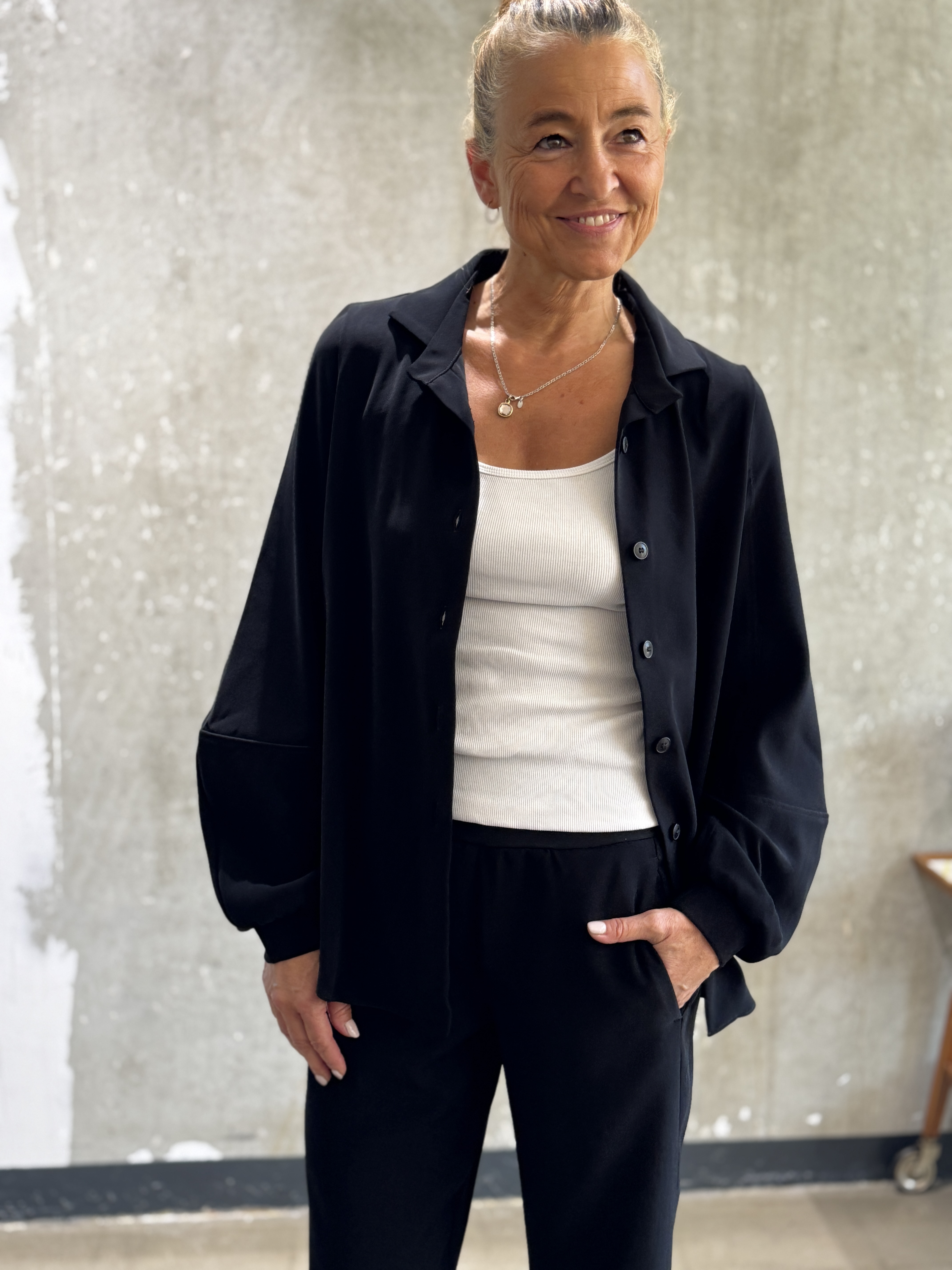 Ania Schierholt Bluse 3113/61 schwarz