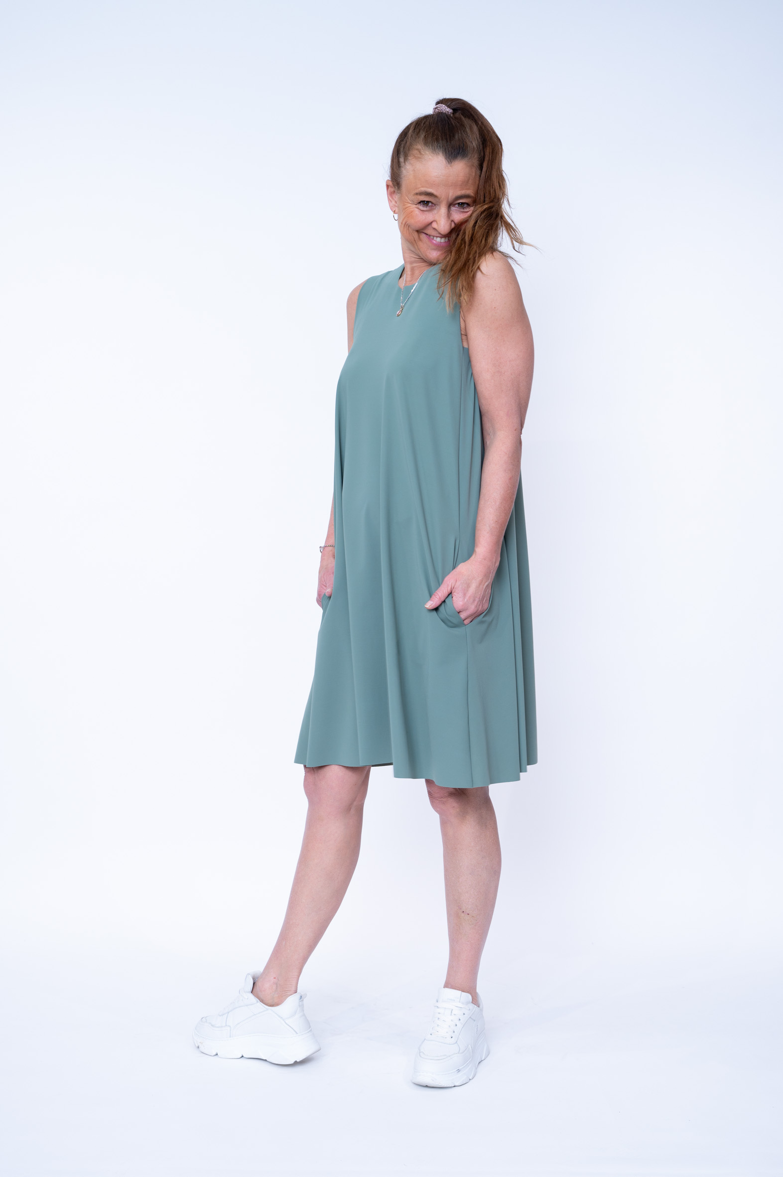 SASSENBACH_STYLE Kleid LOLITA Salbei