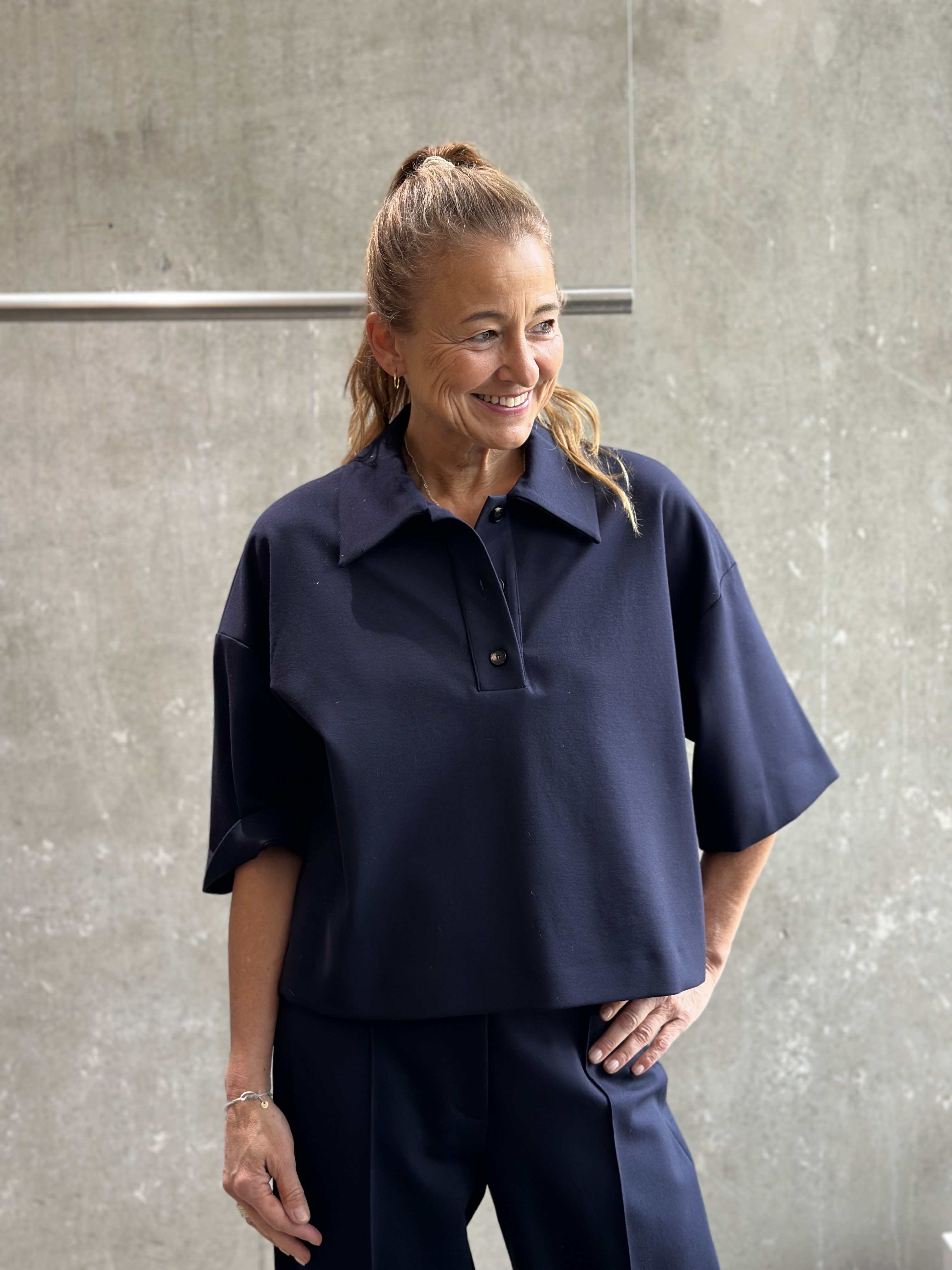 LIVIANA CONTI Blusen-Shirt blau