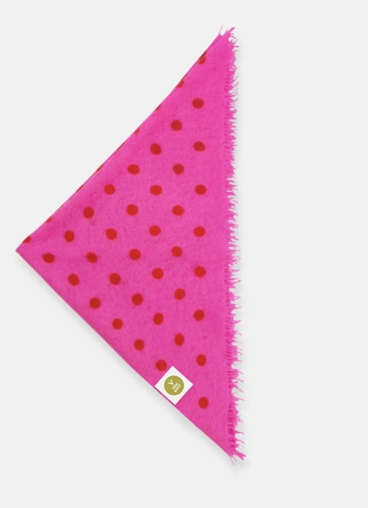 Von Goat Bandana XL Polka Dots sugar/plumo daisy