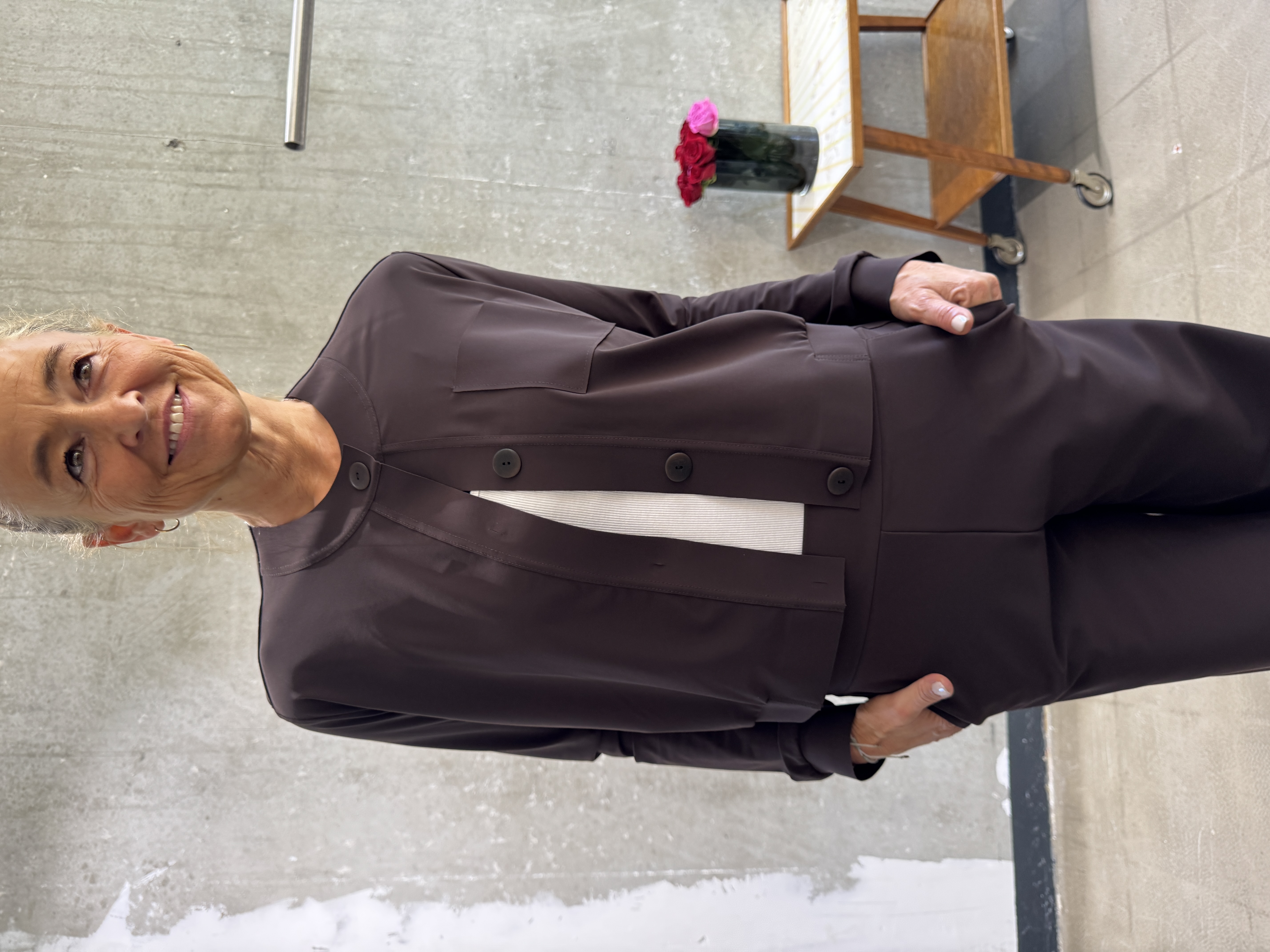 SASSENBACH_Style Jacke HANNA schoko & kreide