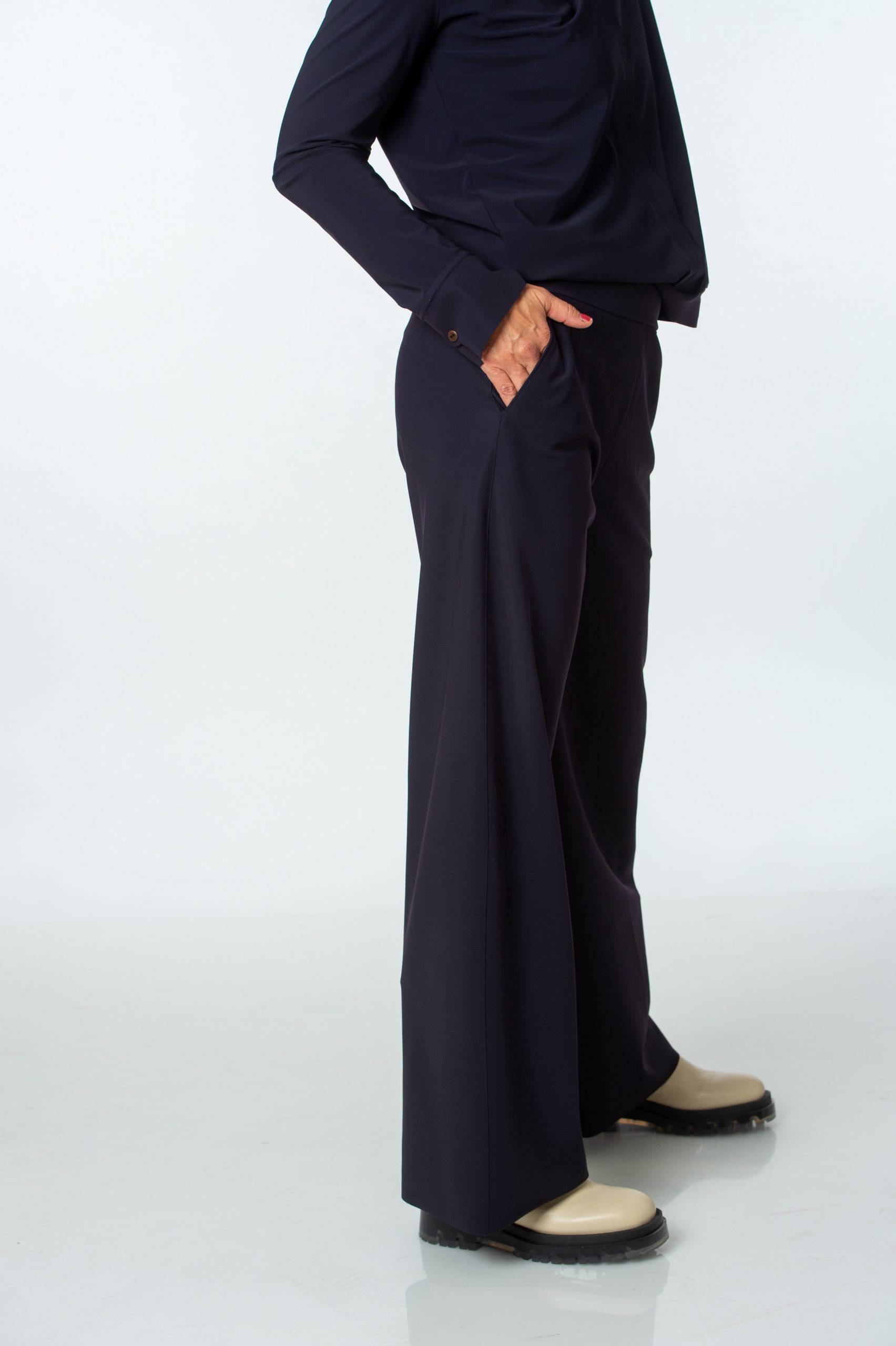 SASSENBACH STYLE Hose MARGOT schwarz & schoko