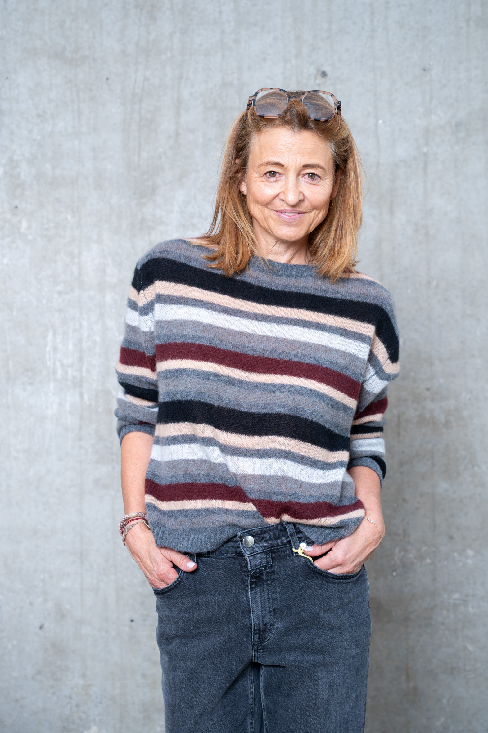 HANDMADE Pullover Streifen