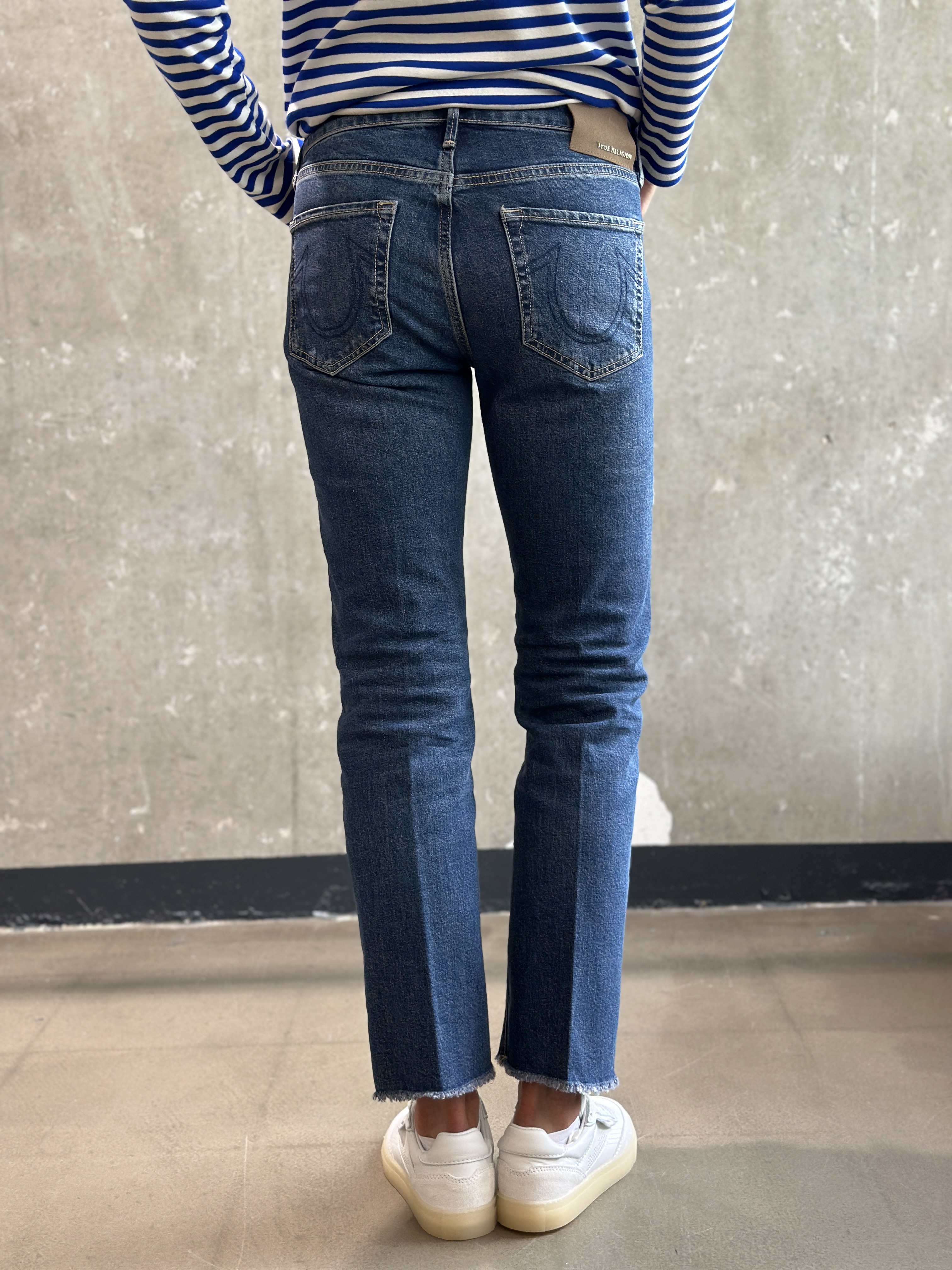 TRUE RELIGION Jeans PIPER Crop blau