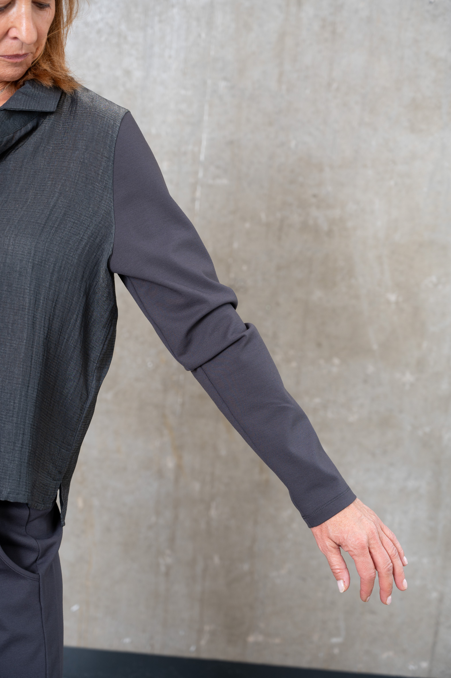 ANIA SCHIERHOLT Bluse 3333/41 anthra