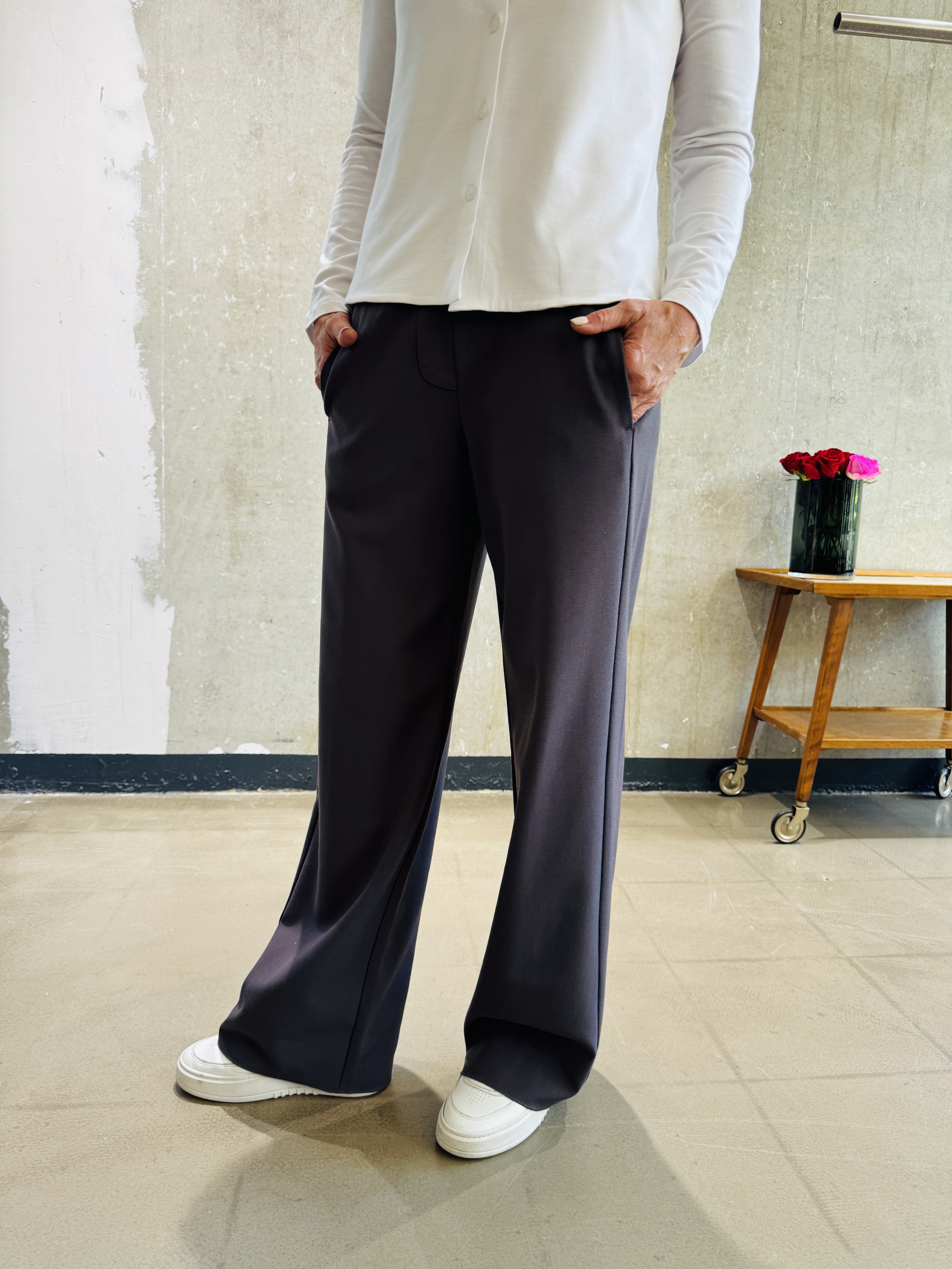 ANIA SCHIERHOLT Hose 3184/51 mauve + schwarz