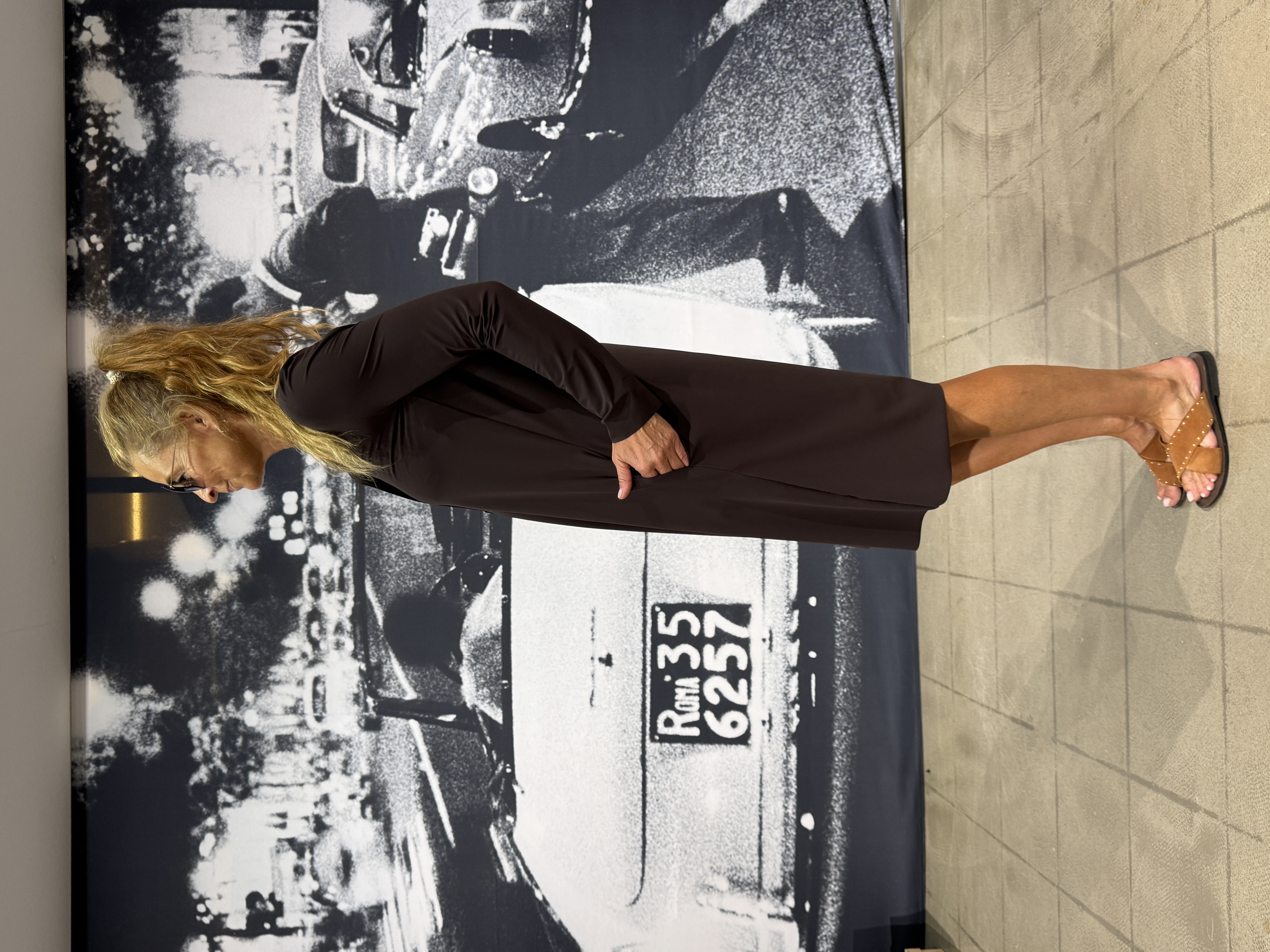 SASSENBACH_Style Kleid LATIFA schoko