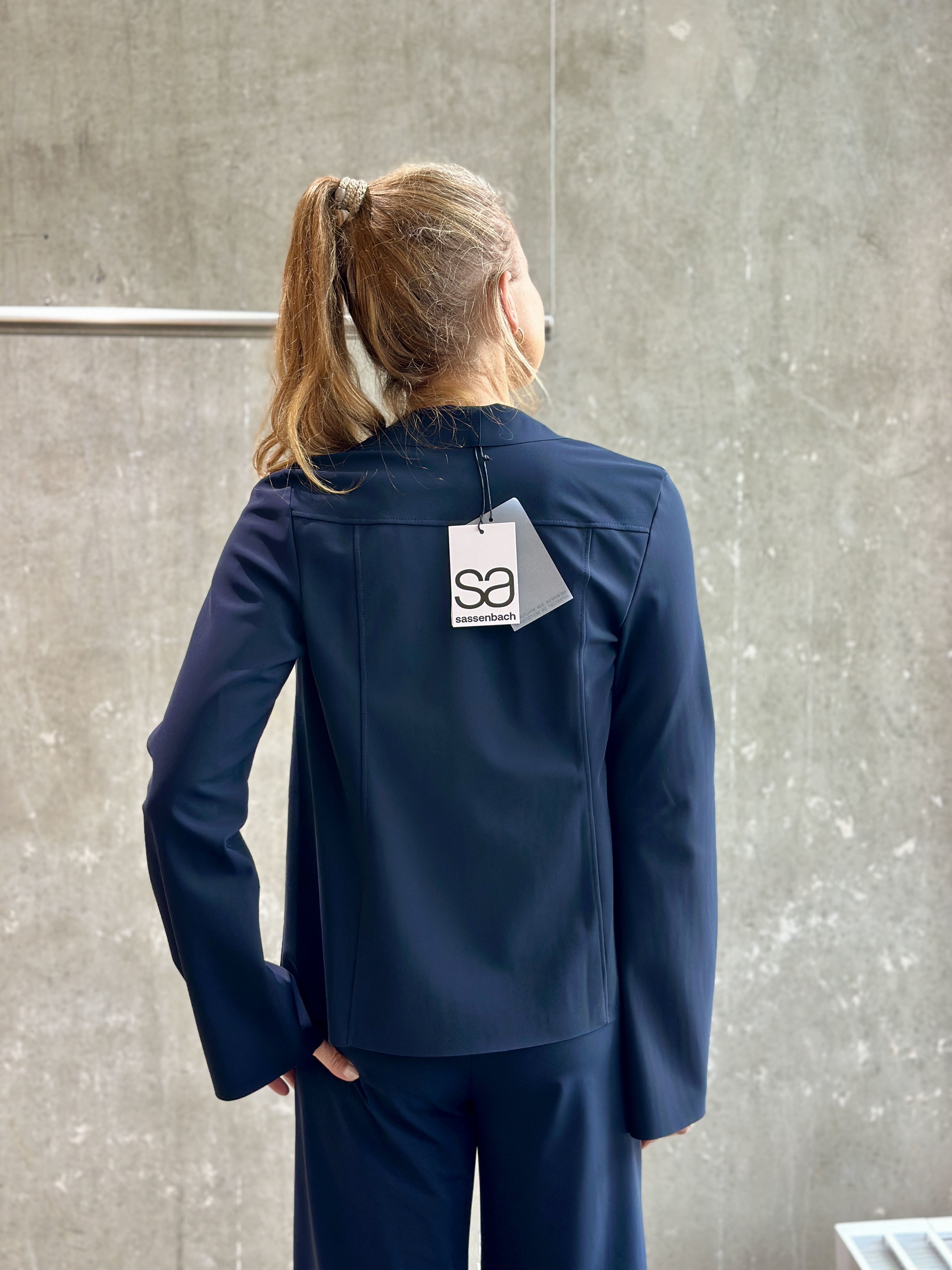 SASSENBACH_STYLE Jacke KAJA schoko, schwarz & blau 342